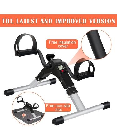 TABEKE Portable Folding Pedal Exerciser for Arm and Leg Workout - Under Desk Bike Stationary Cycle - Buy Online on GoSupps.com
