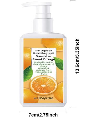 Fruit and Vegetable Wash Dishwashing Liquid Dish Soap Natural Dish Detergent Vegetable Cleaner 1 Bottle - Buy Online on GoSupps.com