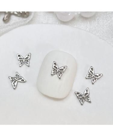 10Pcs 3D Butterfly Nail For Nails Alloy Butterfly Nail Decoration Alloy Nail Butterfly Nail Manicure Accessories Manicure Accessories