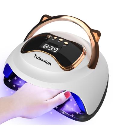 UV LED Nail Lamp Newest 120W Fast Curing Gel UV Light for Nails with 4 Timer LCD Display Auto Sensor Portable Large Space. Professional Nail Light for Gel Nail Polish at Home Salon