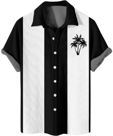 Hawaii Shirt Men - Oversized Tropical Button-Up Beach Shirt | Relaxed Fit 7XL Black | Perfect for Vacations & Leisure - Buy Online on GoSupps.com