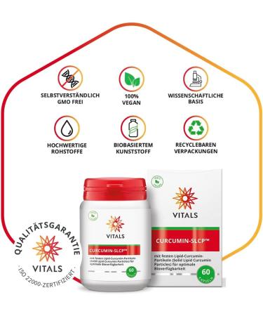 Vital Curcumin SLCP - 60 Vegan Capsules for Optimal Bioavailability & Anti-Inflammatory Support | Shop Internationally - Buy Online on GoSupps.com