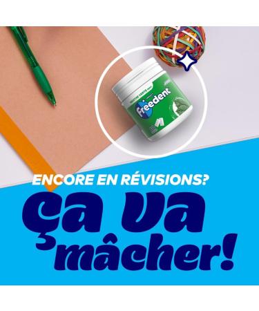 FREEDENT - Chewing-gum Menthe Verte sans sucres - Bo te de 60 drag es - 84g - Buy Online on GoSupps.com