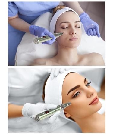 Puicmlna Microneedling Pen with 12 Disposable Needles - 0.1mm Size - 42-pin, 36-pin, 12-pin, Nano Cartridges Included - Buy Online on GoSupps.com