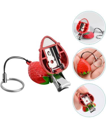 minkissy Strawberry Nail Nail Clippers Portable Nail Toddler Nail Clipper Fruit Nail for Men Nail Nippers Professional Fingernail Clipper Tool Stainless Steel Travel Cartoon - Buy Online on GoSupps.com