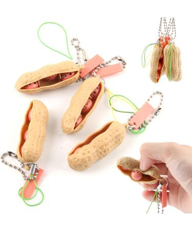 Squeeze Beans & Peanuts Keychain Sensory Facial Expressions Squeeze-a-Bean 2 Peanut Beans - Buy Online on GoSupps.com