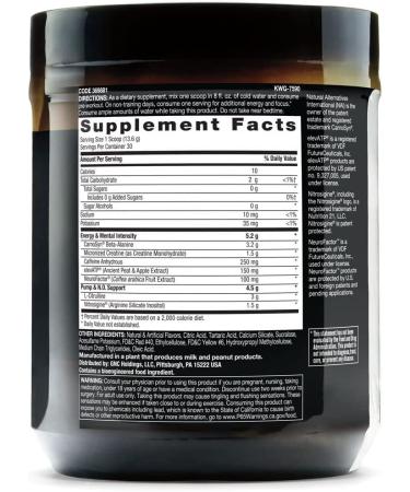 Beyond Raw LIT Clinically Dosed Pre-Workout Powder Strawberry Lemonade - 30 Servings Pack | With Caffeine, L-Citrulline, Beta-Alanine, Nitric Oxide | Preworkout Supplement - Buy Online on GoSupps.com