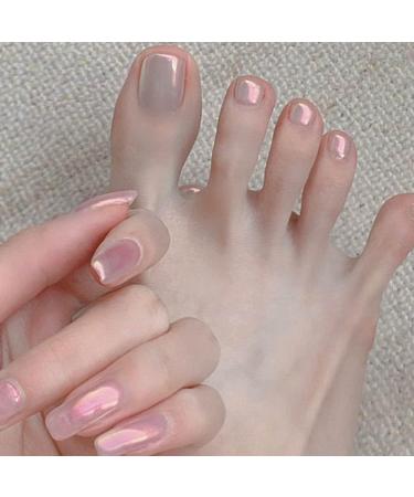 Folmywy Chrome Nail Powder Aurora Set 6 Colors Metallic Mirror Effect Pigment Solid Iridescent Neon Manicure Glitter Home DIY Salon Gel Fingernails Polish Aurora Color - Buy Online on GoSupps.com