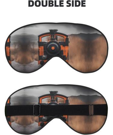 Locomotive Print Ultra-Soft Light-Blocking Eye Mask | Optimal Comfort & Restful Sleep | International Shipping Available - Buy Online on GoSupps.com