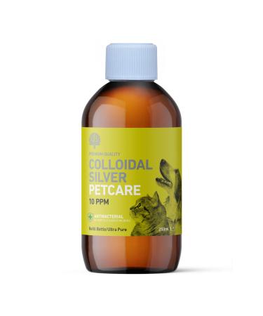 Nature's Greatest Secret Antibacterial Premium Quality Smallest Particle Size Crystal Clear Colloidal Silver Petcare 10ppm Bottle 250ml Natural 250 ml (Pack of 1)