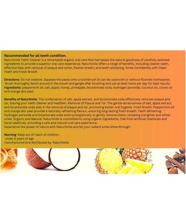 NaturSmile Anti-Plaque & Anti-Tartar Teeth Cleaner | Best Toothpaste for Healthy Smiles - Shop Internationally - Buy Online on GoSupps.com