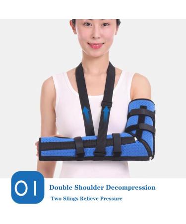 Buy SFKLYU Adjustable Arm Sling for Shoulder Injury - Padded Support Brace for Men & Women (Medium) | International Shipping Available - Buy Online on GoSupps.com