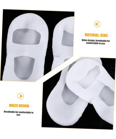 MERRYHAPY 1 Pair Silicone Arch Plantar Socks Beach Socks Moisturizing Socks Heel Sleeves Cracked Protector Sock Arch Socks Spa Socks Feet Moisturizer Socks Silicone Boat Sock White - Buy Online on GoSupps.com