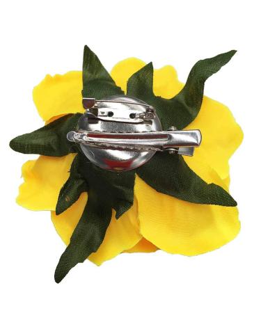 Buy SCF2017 5pcs Yellow Rose Hair Clips Barrettes - Perfect Bridal & Bridesmaid Party Accessories - International Shipping Available - Buy Online on GoSupps.com