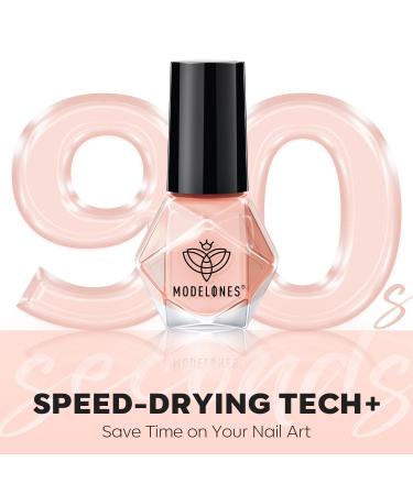 Modelones Jelly Nail Polish Set - 6 Sheer Nude Colors for DIY Nail Art | Quick Dry Natural Red Pink Brown | Perfect Gift for Women & Moms - Buy Online on GoSupps.com