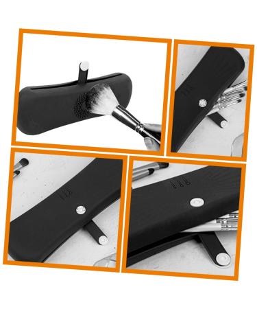 FRCOLOR Makeup Brush Storage Bag Set - Travel Toiletry Organizer & Cleaner Holders - Makeup Artist Cases - 2pcs Assorted Colors 20x6CM - Buy Online on GoSupps.com