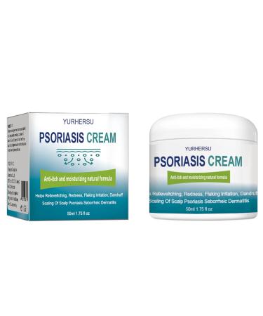 YURHERSU Psoriasis Cream Anti-Itch Helps Relieveitching Redness Flaking Irritation Dandruff Scalling of Scalp Psoriasis Seborrheic Dermatitis Not Sticky Moisturizing Easy Absorb for Daily Skin Care