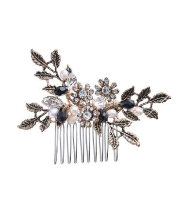 DOITOOL 1pc Pearl Hair Comb Purse Organizer Bridal Hair Comb Pearl Comb Metal Hair Comb Hair Comb for Bride Comb for Bridal Retro Hair Comb Pearl Headpiece S870 Fashion Hair Accessories