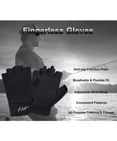 SUJAYU Fingerless Water Sports Gloves - Men & Women Large Blue | Fishing, Paddling, Sailing, Rowing, Kayaking - Buy Online on GoSupps.com