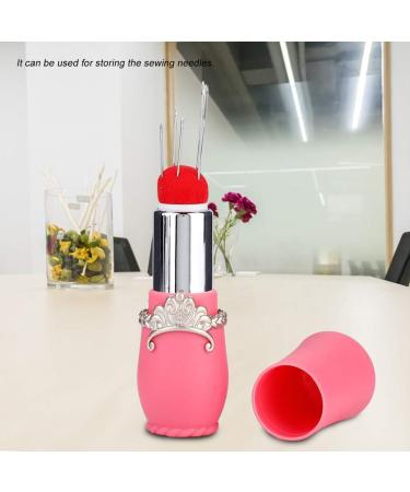  Zerodis Lipstick Embroidery Pin Box Fashion Specially Shaped Lipstick Pin Box for Embroidery Tattooing DIY Enthusiasts Pink Rose Red - Buy Online on GoSupps.com