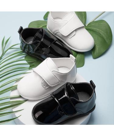 Sonstage Infant Baby PU Leather Wedding Loafers Brogue Oxford Dress Shoes - 12-18 Months Black - Buy Online on GoSupps.com