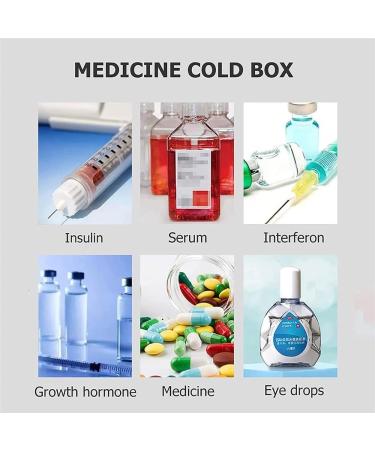 Travel Medicine Cooler Mini Fridge Portable Insulin Refrigerated Box/Insulin Cooler/Drug Reefer/Car Mobile Small Refrigerator USB Charging (Color : 2batteries) - Buy Online on GoSupps.com