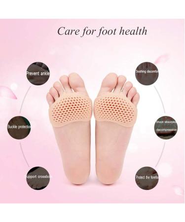 Foot Cushion Pads - 4 Piece Midfoot & Toe Separator Set for Forefoot Pain Relief | Best Cushions for Comfortable Feet - Buy Online on GoSupps.com