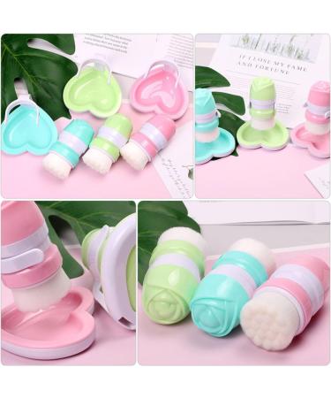 POPETPOP 1PC face Brush Silicone scrubbers face for Women face Scrubber for Women Cleansing Facial Brush face Silicone Scrubber Facial Brush Manual Miss Fiber Wool loofah Simple 11x8cm Pink - Buy Online on GoSupps.com