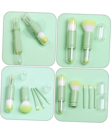 Angoily 3 Sets Telescopic Makeup Brush Girls Suit Makeup Loose Powder Brush Travel Kit for Women Dresser Tool Eyeshadow Brush Green Suits Eyebrow Eye Shadow Brush Artificial Fiber Portable - Buy Online on GoSupps.com