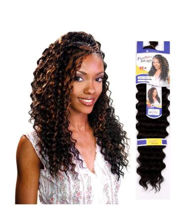 FreeTress Synthetic Hair Braids Deep Twist Bulk 22 (Color:OM3T99J530)