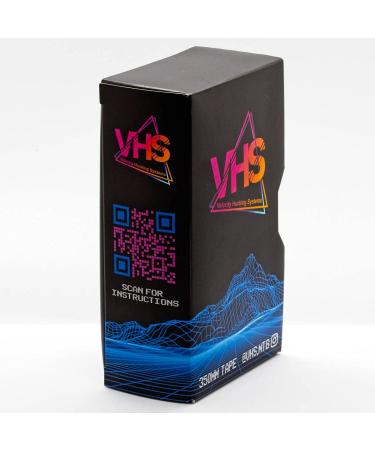 VHS 2.0 - Multiple Colors - Slapper Chain Guard Bike Tape Noise Reducer - Eliminate Chain Slap Noise On Your Bike While Protecting Your Frame - Fits All Chainstays Black
