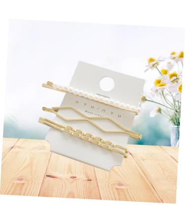 Ipetboom Set Pearl Metal Hair Clips Crystal Hair Barrettes Pearl Hair Clip Bridal Hair Clip Korean Fashion Hair Clip Fashion Hair Clips Bobby Hair Pin Manual Bride Side Clip - Buy Online on GoSupps.com