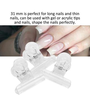 Nail Extension Clips - 5 Multifunctional Transparent Plastic Curved Clamp Accessories for Nail Art - Buy Online on GoSupps.com