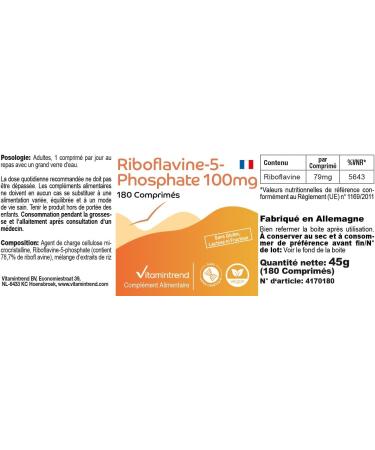 Vitamin B2 Tablets - 180 Tablets - High dosage - Riboflavin-5-Phosphate | Vitamintrend  - Buy Online on GoSupps.com