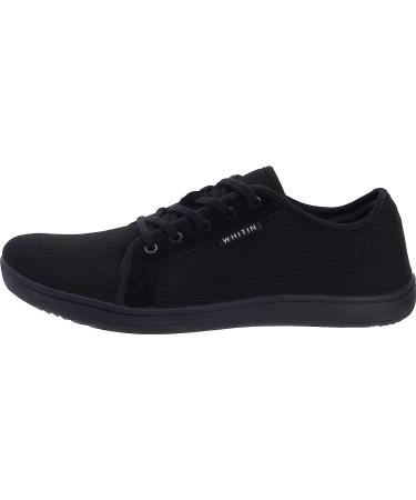 WHITIN Men's Wide Barefoot Sneakers | Zero Drop Sole | Size 11 Wide W81 | All Black - Buy Online on GoSupps.com