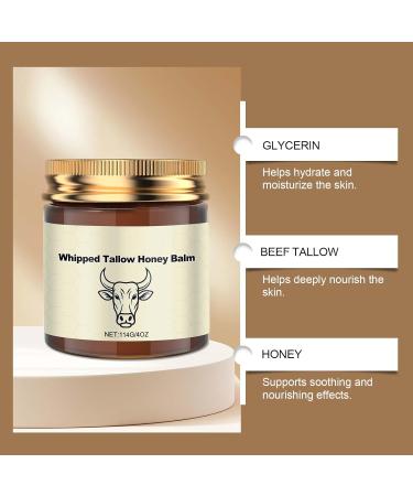  CongRong Beef fat for the skin Honey balm with whipped beef fat Natural moisturizing cream Deeply hydrating Nourishing and repairing Body and face cream for - Buy Online on GoSupps.com