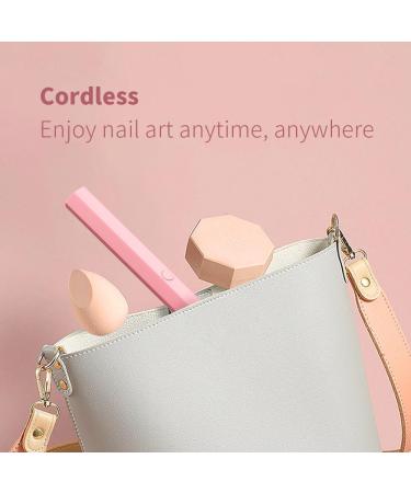 Mini UV Light for Gel Nails - Fast Curing LED Nail Lamp & USB Nail Dryer (Pink) | Perfect for Salon & DIY Manicures - Buy Online on GoSupps.com