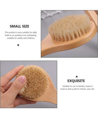 Beaupretty Wooden Bath Brushes 2Pcs - Body Wash Scrubber & Massager Tool - Buy Online on GoSupps.com