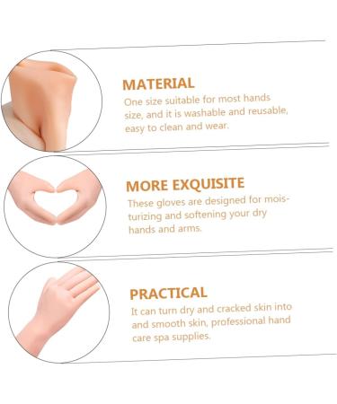 Ipetboom 1pair Long Moisturizing Gloves Hand Repair Gloves Dry Cracked Hand Spa Cover Anti-Cracking Hand Covers Moisturizing Long Gloves Gel Nursing Cover Miss Sebs Skin Friendly - Buy Online on GoSupps.com