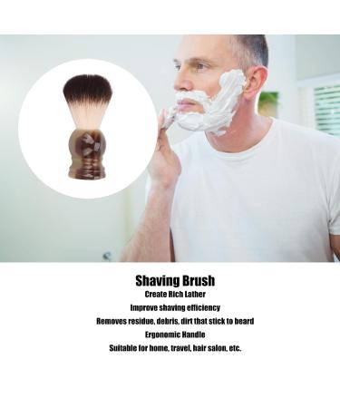 Premium Men's Shaving Brush with Resin Grip | Portable & Stylish Beard Rasier Brush for Facial Care at Home & Travel - Buy Online on GoSupps.com