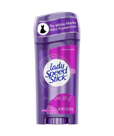 Lady Speed Stick Invisible Dry Shower Fresh Antiperspirant Deordorant 2.3 oz Pack of 3