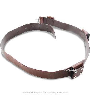 Medieval Leather Baldric Huntsman Shoulder Strap for Sword Belt - Brown - Buy Online on GoSupps.com
