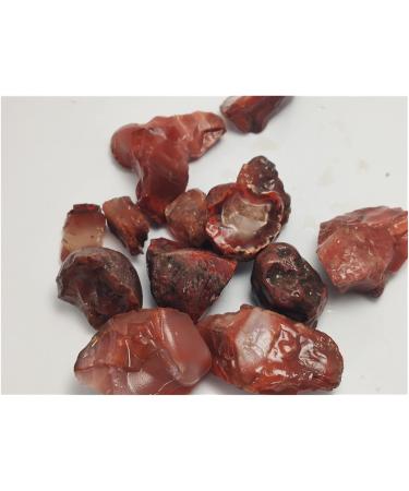 Natural Crystal Rough Natural Red Agate Stone Fish Tank Decoration Material of Agate Chalcedony Body Heathy Gemstone Specimen Collection Gift Home Decoration Natural Stones and Minerals (Color : 100g 1.5-4cm 100g - Buy Online on GoSupps.com