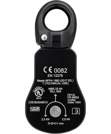 PETZL Spin S1 High Efficiency Pulley - Unisex Adult | Rotating Disc U Yellow for Seamless International Shipping - Buy Online on GoSupps.com