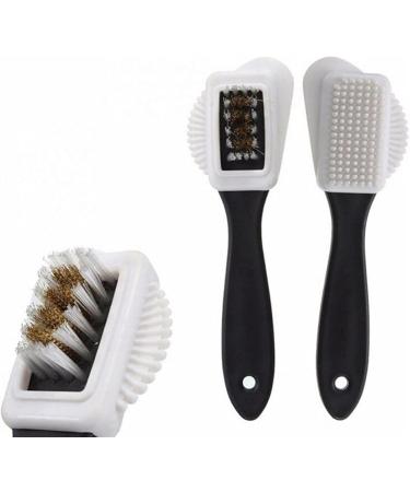 Shoe Brush 1pcs Leather Stain Cleaner Suede Shoe Brush 3 Side Cleaning Brush Rubber Eraser Black Shoes Cleaner Boot Shoehorn Too Brush - Buy Online on GoSupps.com
