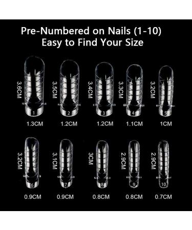 Polygel Extension Tool Kit 100PCS Nail Dual Forms Clear Nail Mold with 10pcs Nail Tips Clip Clamps for UV Poly Gel Builder Acrylic Finger Nail Extension Home Salon Manicure Tool - Buy Online on GoSupps.com