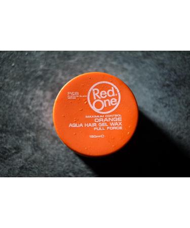 RedOne Coiffage Aqua Wax Orange 150 ml | Forte Tenue l Gel Pour Les Cheveux | Ultra-tenue | Pour Hommes et Femmes | Parfum Melon | Contr le Maximum - Buy Online on GoSupps.com