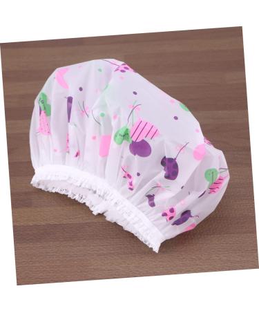 10pcs Healeved Plastic Shower Cap | Thicken & Water-Proof Bath Hat for Swimming | Miss Shower - Buy Online on GoSupps.com