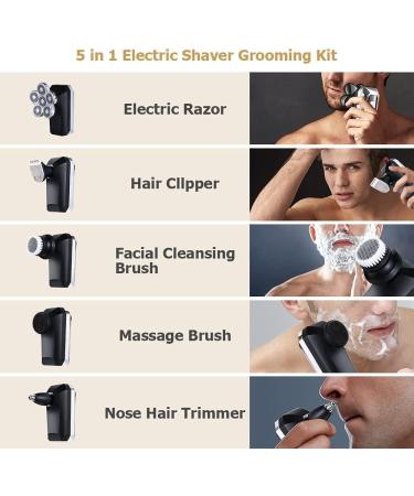 Premium Head Shavers for Bald Men | 5-in-1 Electric Razor & Grooming Kit for Wet & Dry Use - Buy Online on GoSupps.com