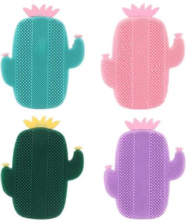 Cactus Design Wash Face Brush Silicone Facial Scrubber Cleanser Exfoliator - Buy Online on GoSupps.com
